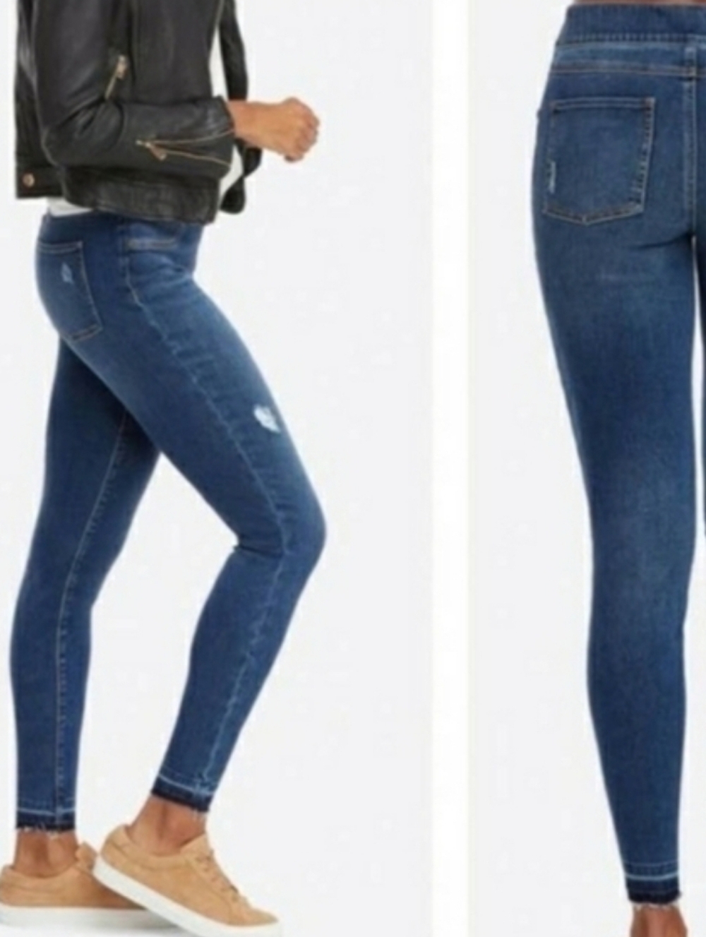 Spanx Skinny Jeans Size Large Pull On